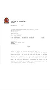¡Sentencia obtenida por Huidobro Abogados! Despido declarado nulo en Gijón. Más de 27.000 € obtenidos.